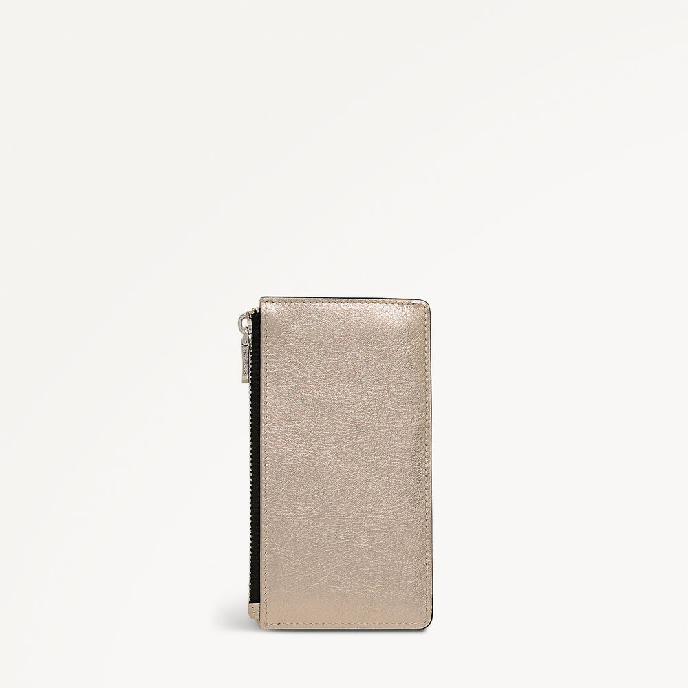 Sloane Mews - Metallic Medium Ziptop Coin Wallet Pyrite