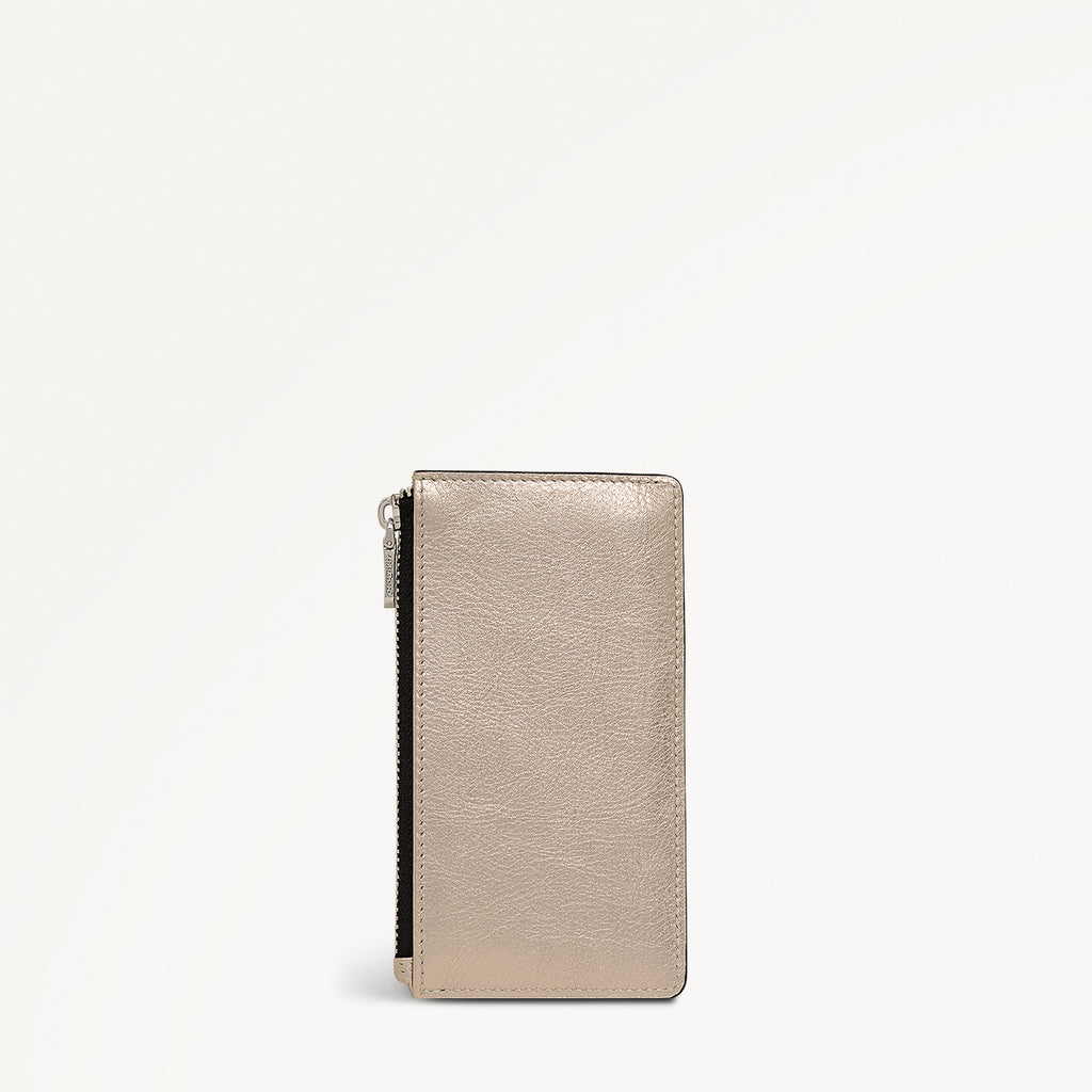 Sloane Mews - Metallic Medium Ziptop Coin Wallet Pyrite