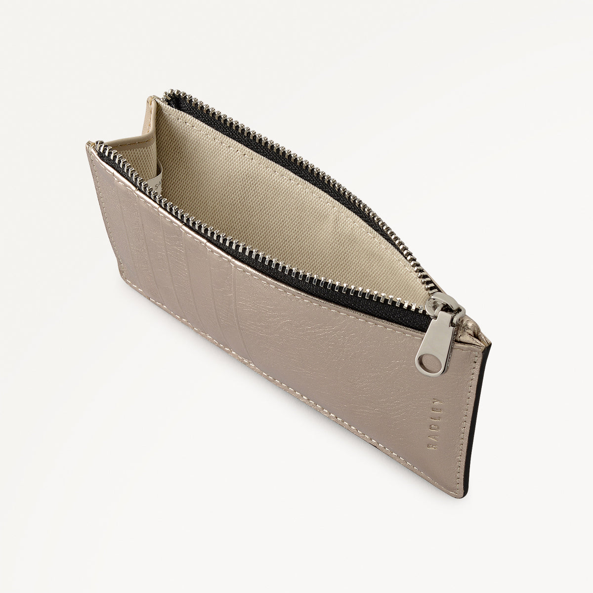 Sloane Mews - Metallic Medium Ziptop Coin Wallet Pyrite