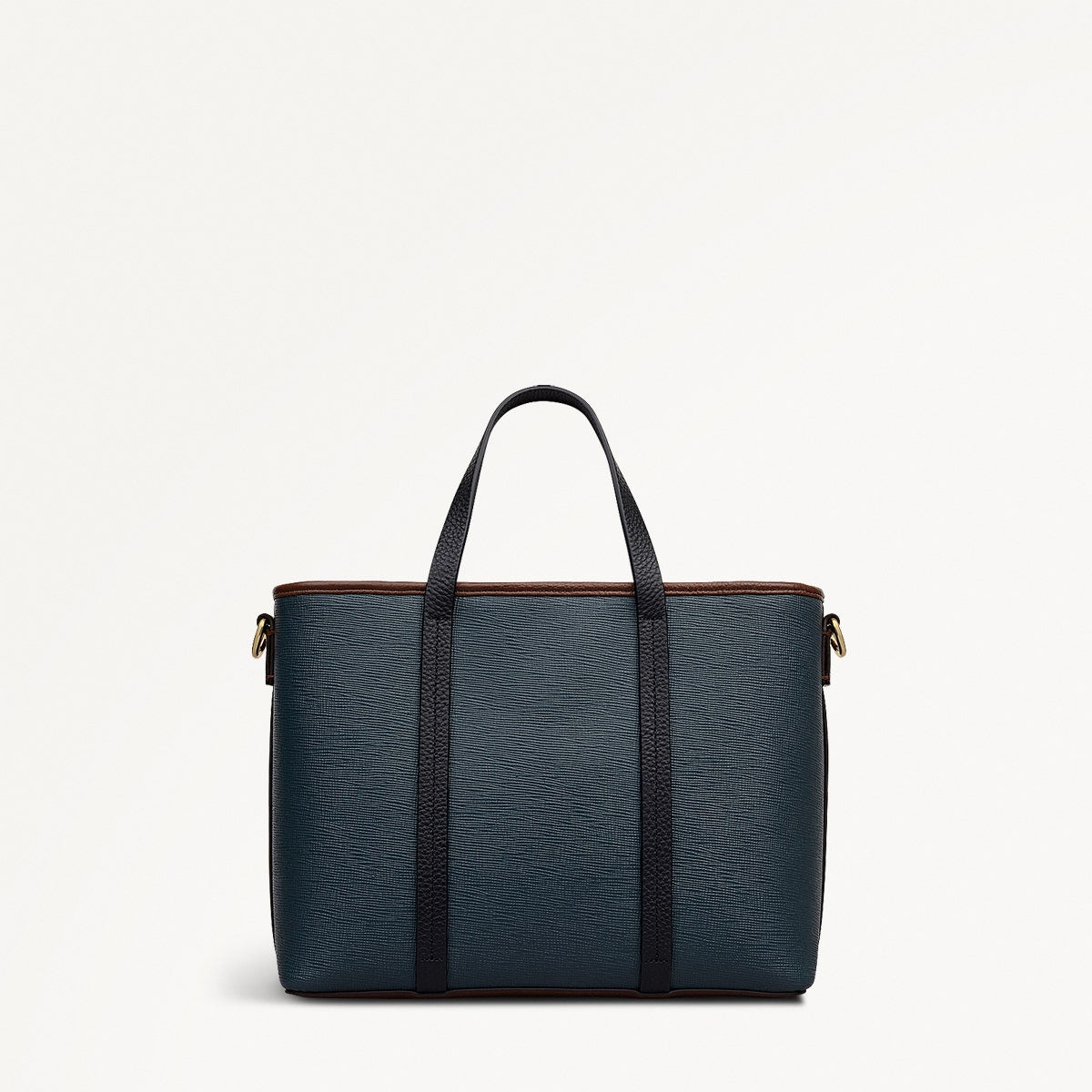 Templeton Place Leather Small Ziptop Grab Bag in Teal - 112391