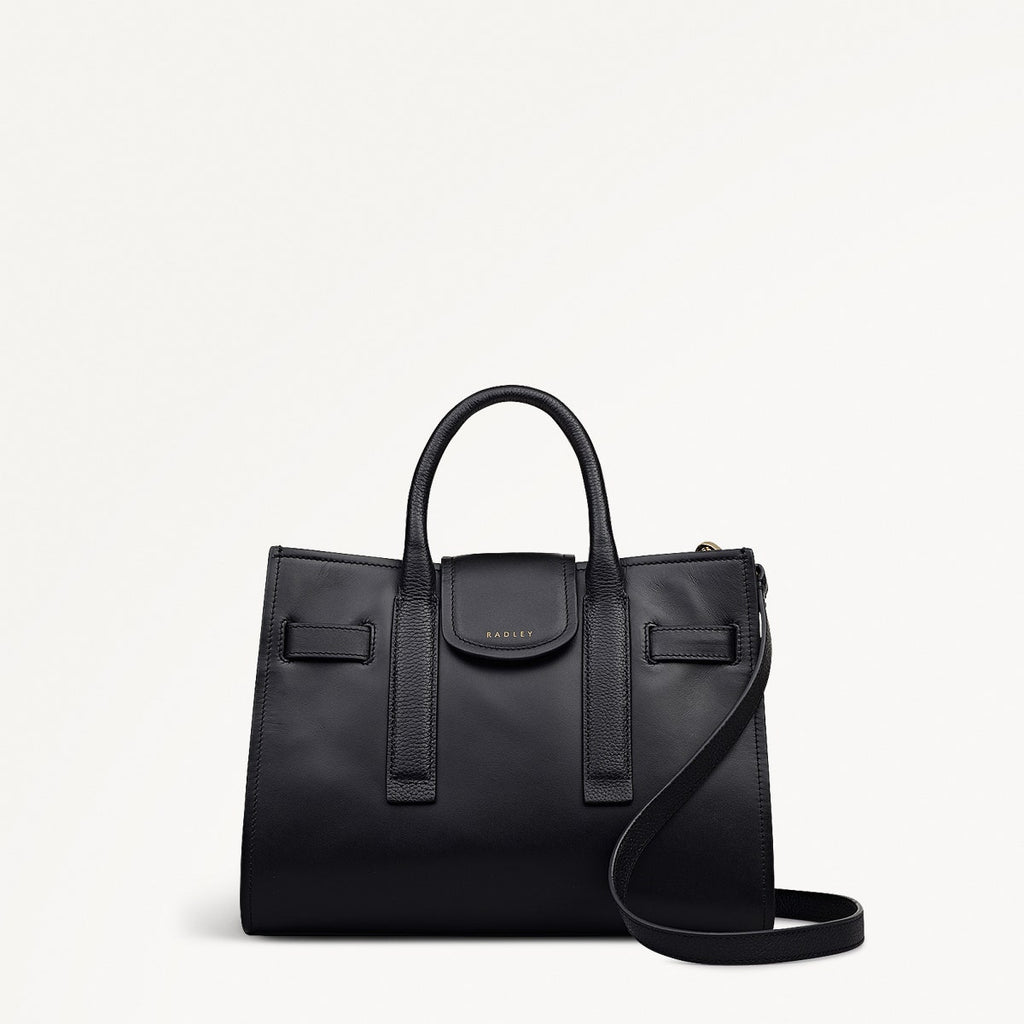 St Pancras Lane Small Open Top Grab Bag in Black - 112398