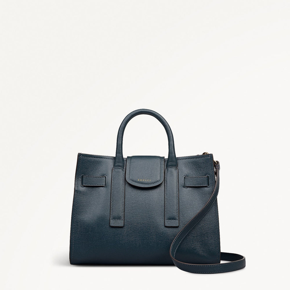 St Pancras Lane Small Open Top Grab Bag in Teal - 112400