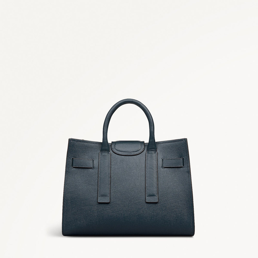 St Pancras Lane Small Open Top Grab Bag in Teal - 112400