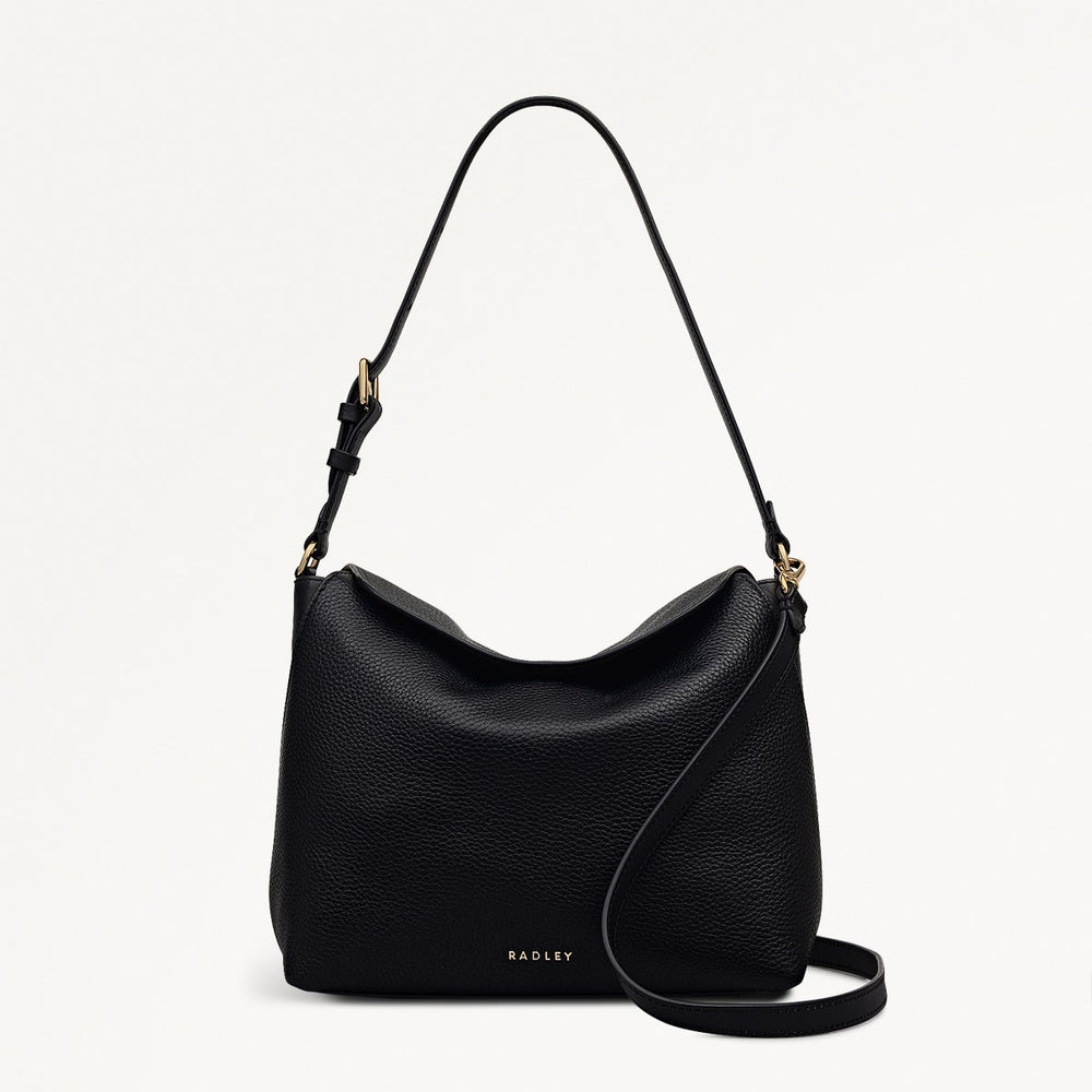City Road Medium Flapover Grab in Black - 112411