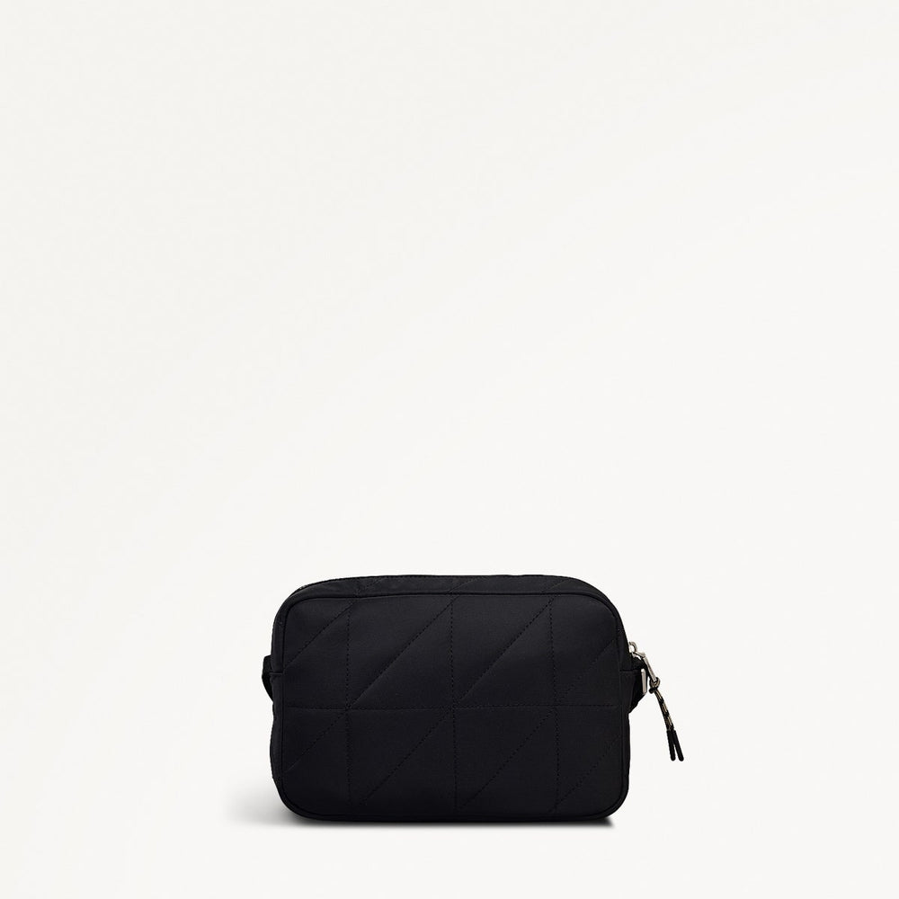 Danesfield Mews Fabric Mini Zip Around Cross Body Bag in Black - 112423