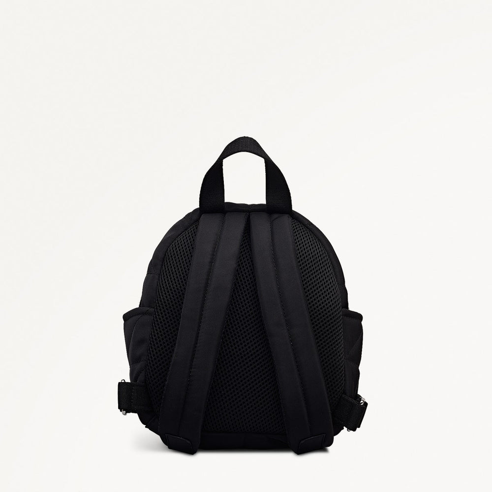 Black Mini Ziptop Backpack | Danesfield Mews AW25