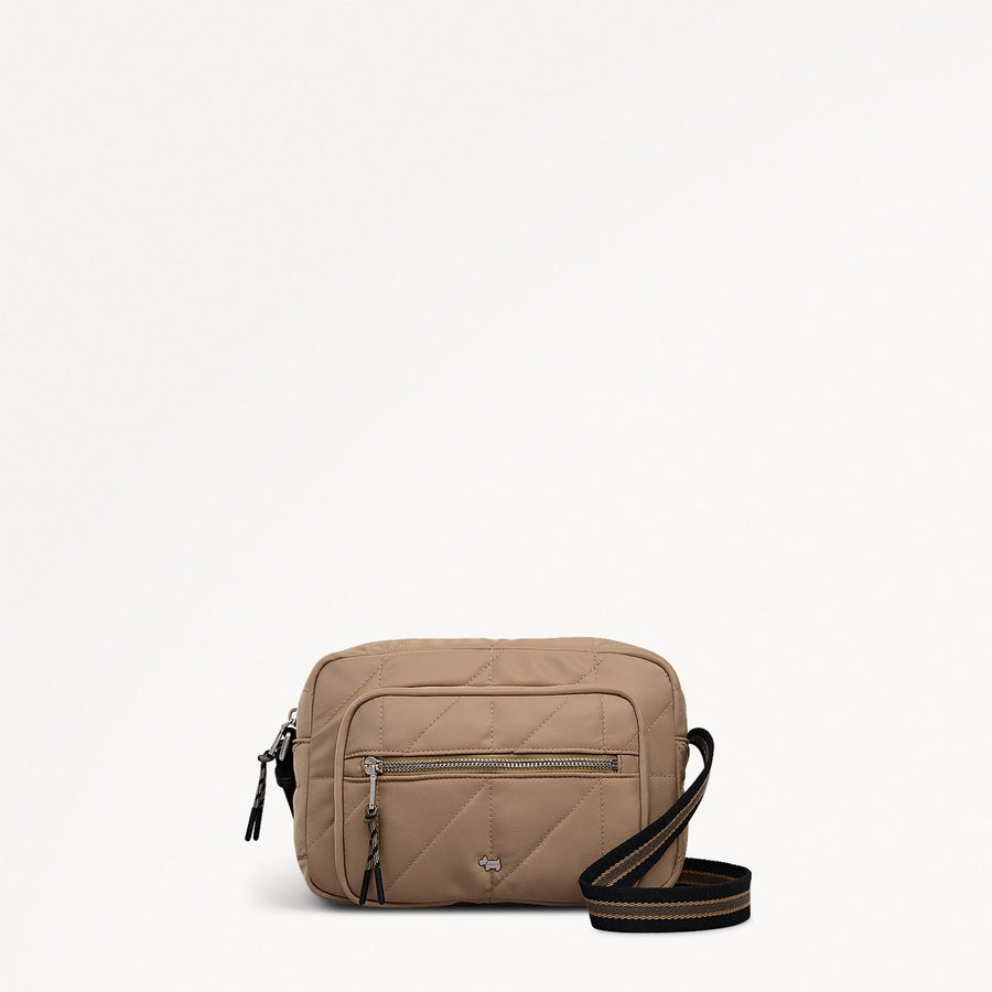 DANESFIELD MEWS - RESPONSIBLE MINI ZIP AROUND CROSS BODY STONE