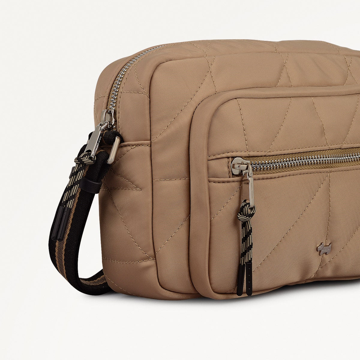 DANESFIELD MEWS - RESPONSIBLE MINI ZIP AROUND CROSS BODY STONE