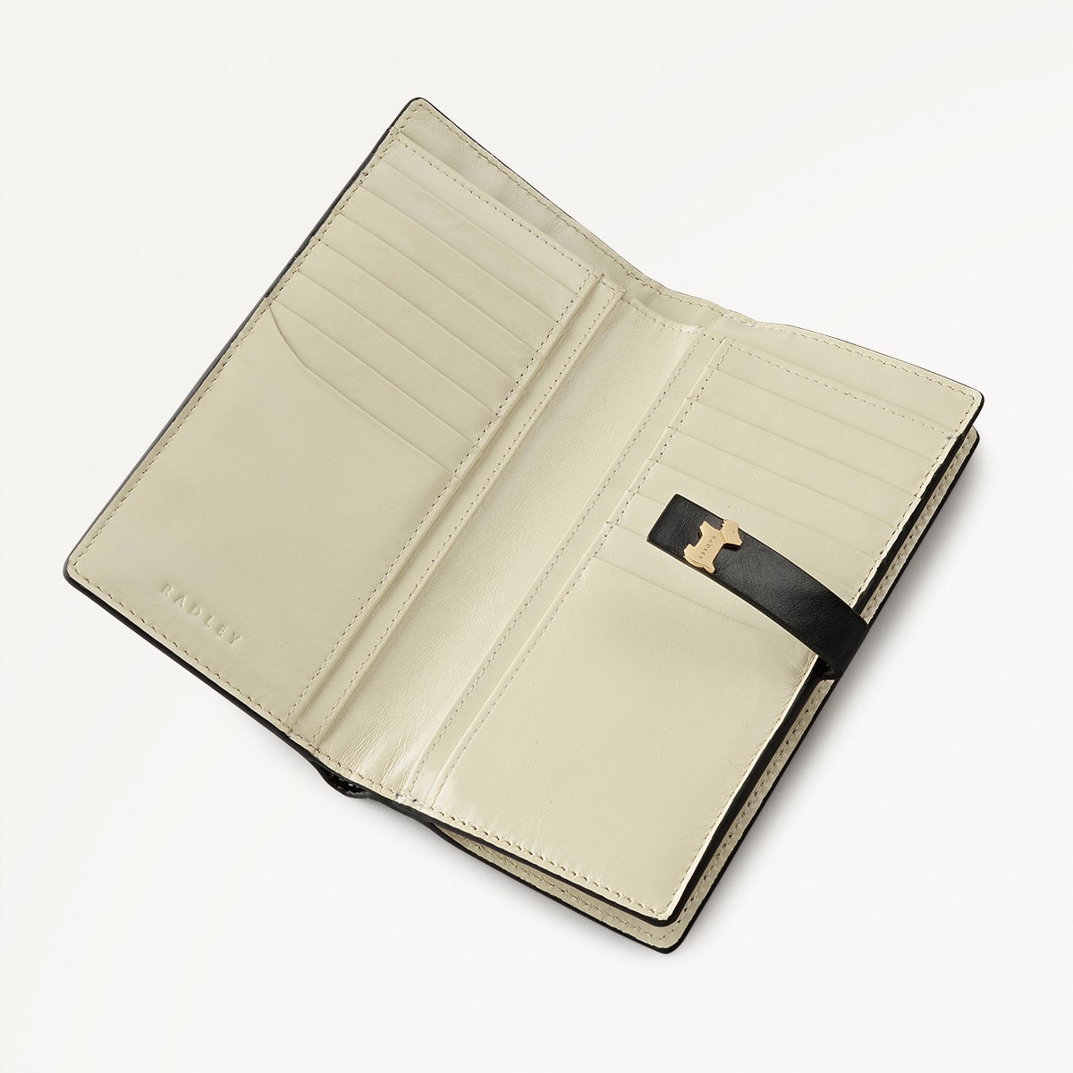 Newick Road Leather Large Bifold Wallet in Black - 112437