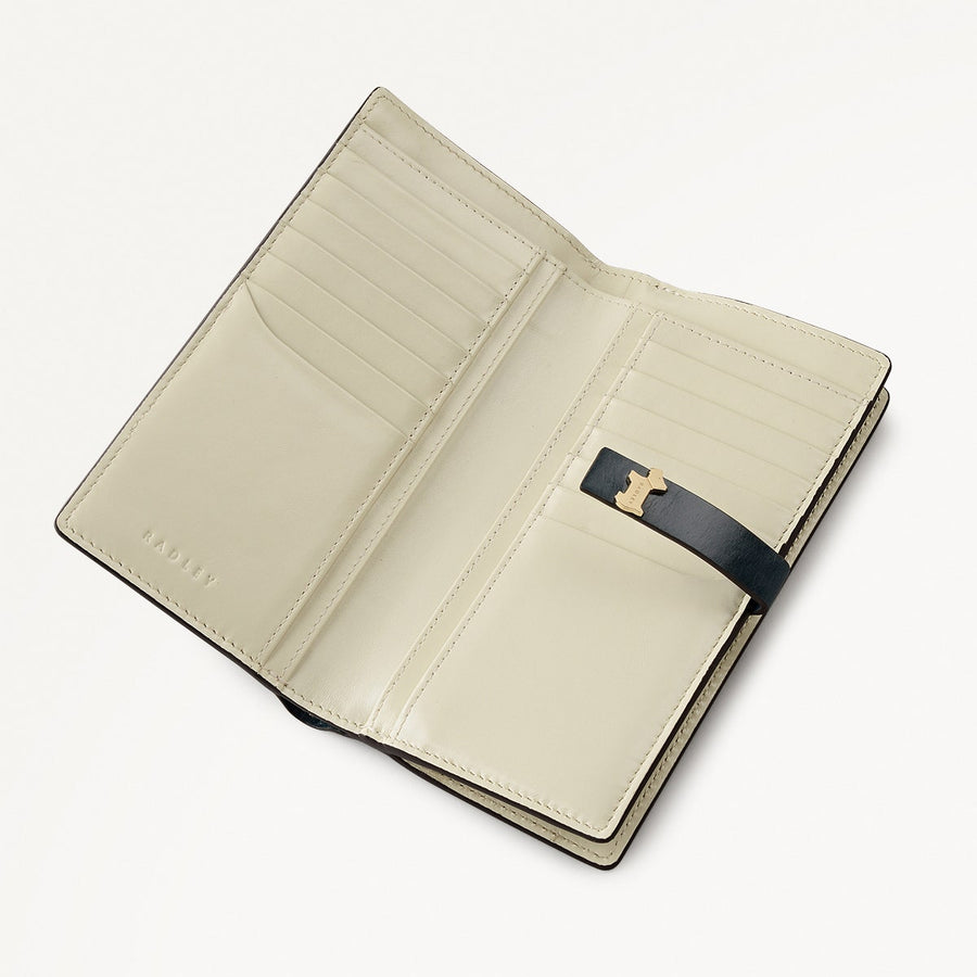 Newick Road Leather Large Bifold Wallet in Teal - 112438