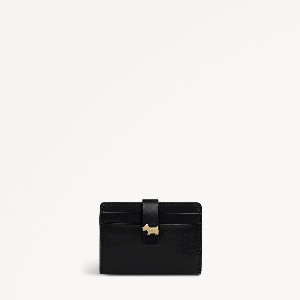 Newick Road Leather Small Card Holder in Black - 112439