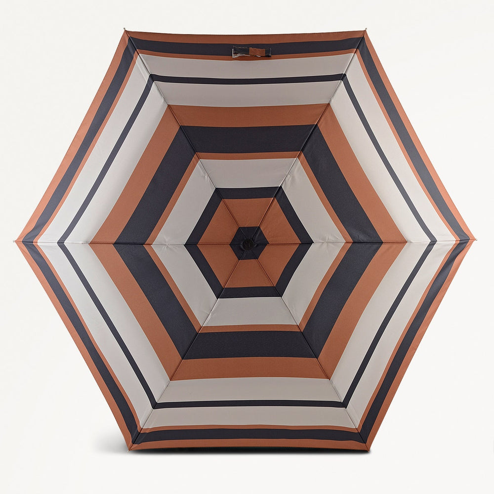 Stripe Fabric Responsible Handbag Umbrella - RUE10201