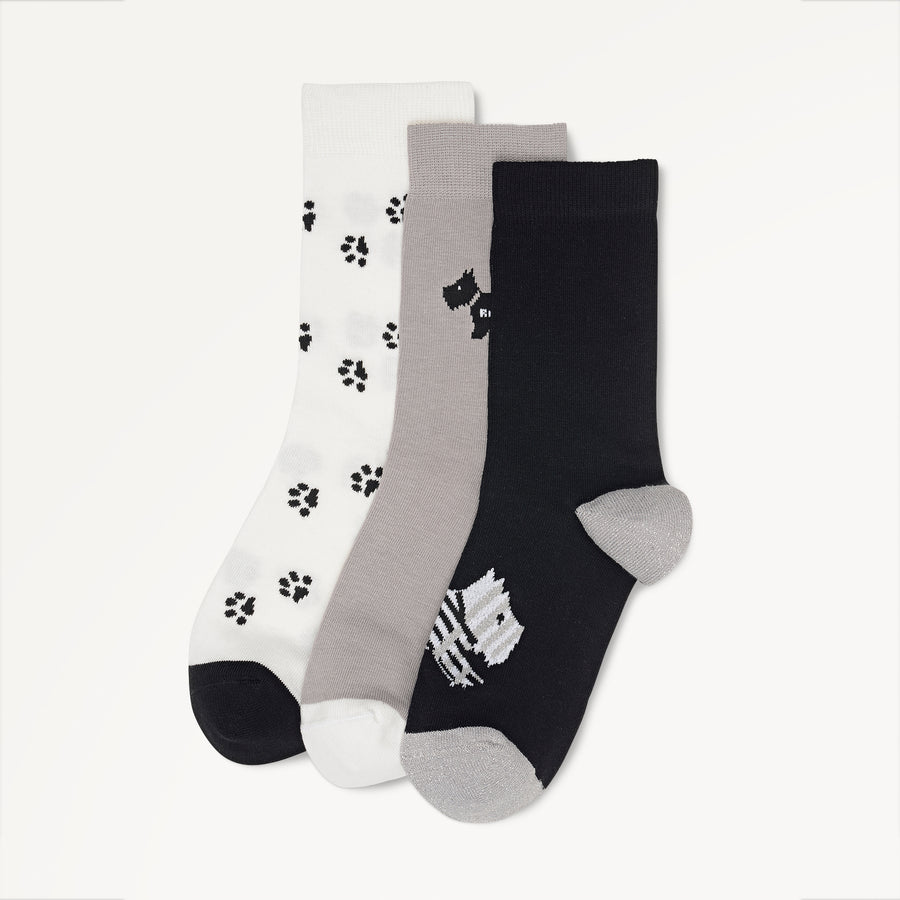 Radley Fabric Sock Set in Ash - 112474