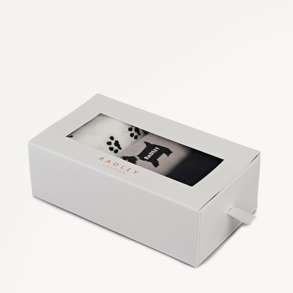 Radley Fabric Sock Set in Ash - 112474