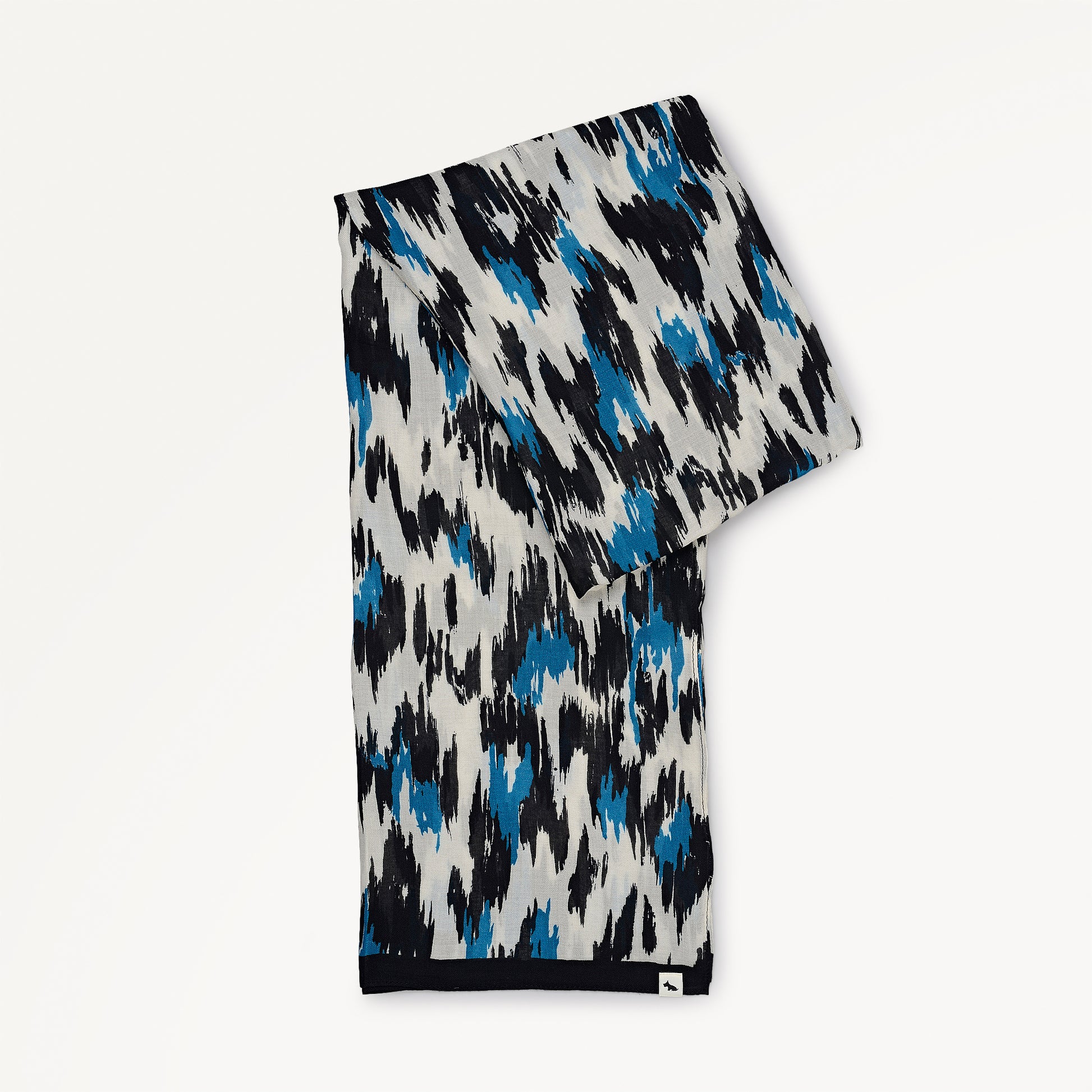 Leopard Fabric Scarf in Chalk - 112488