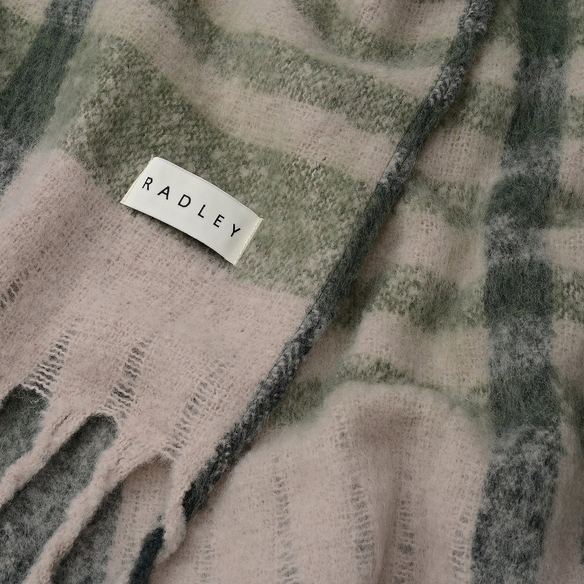 Radley Check Fabric Poncho in Porcini - 112492