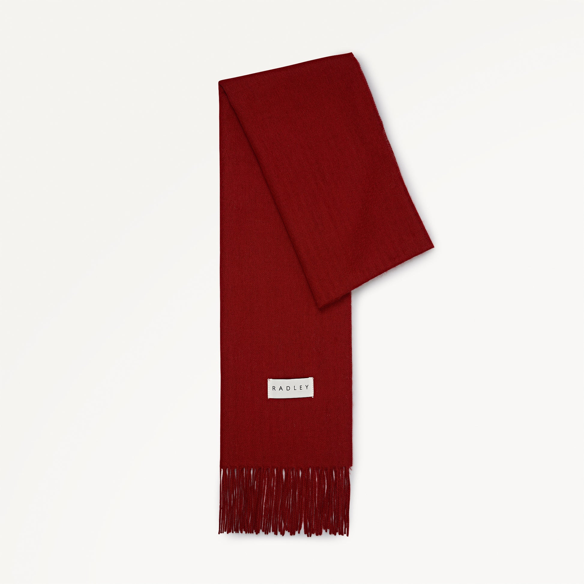 Wool Fabric Scraf in Carmine - 112499
