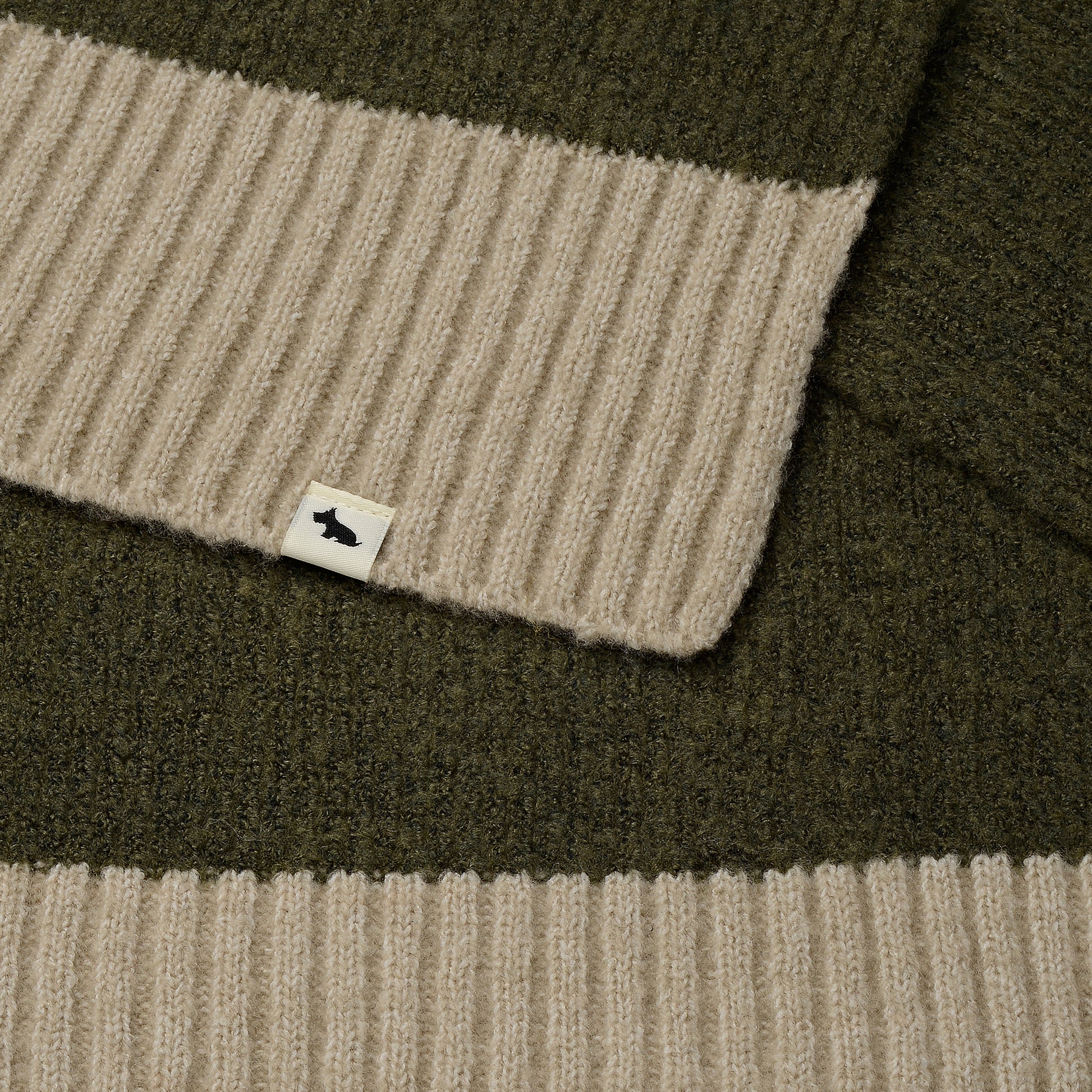 Knitters Lane Fabric Knitted Scarf in Pine Needle - 112510