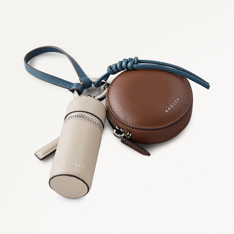 Nicholas Road Leather Small Multi-Compartment Pouch in Teal - 112516