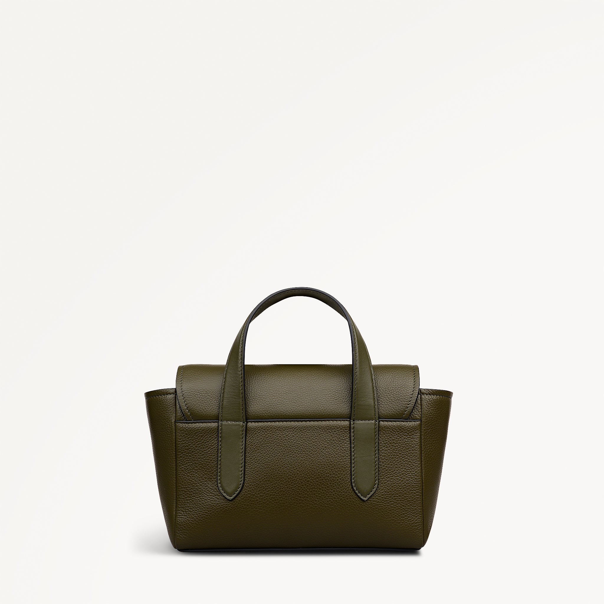 Mayfair Lane Leather Small Flapover Satchel Bag in Pine Needle - 112598