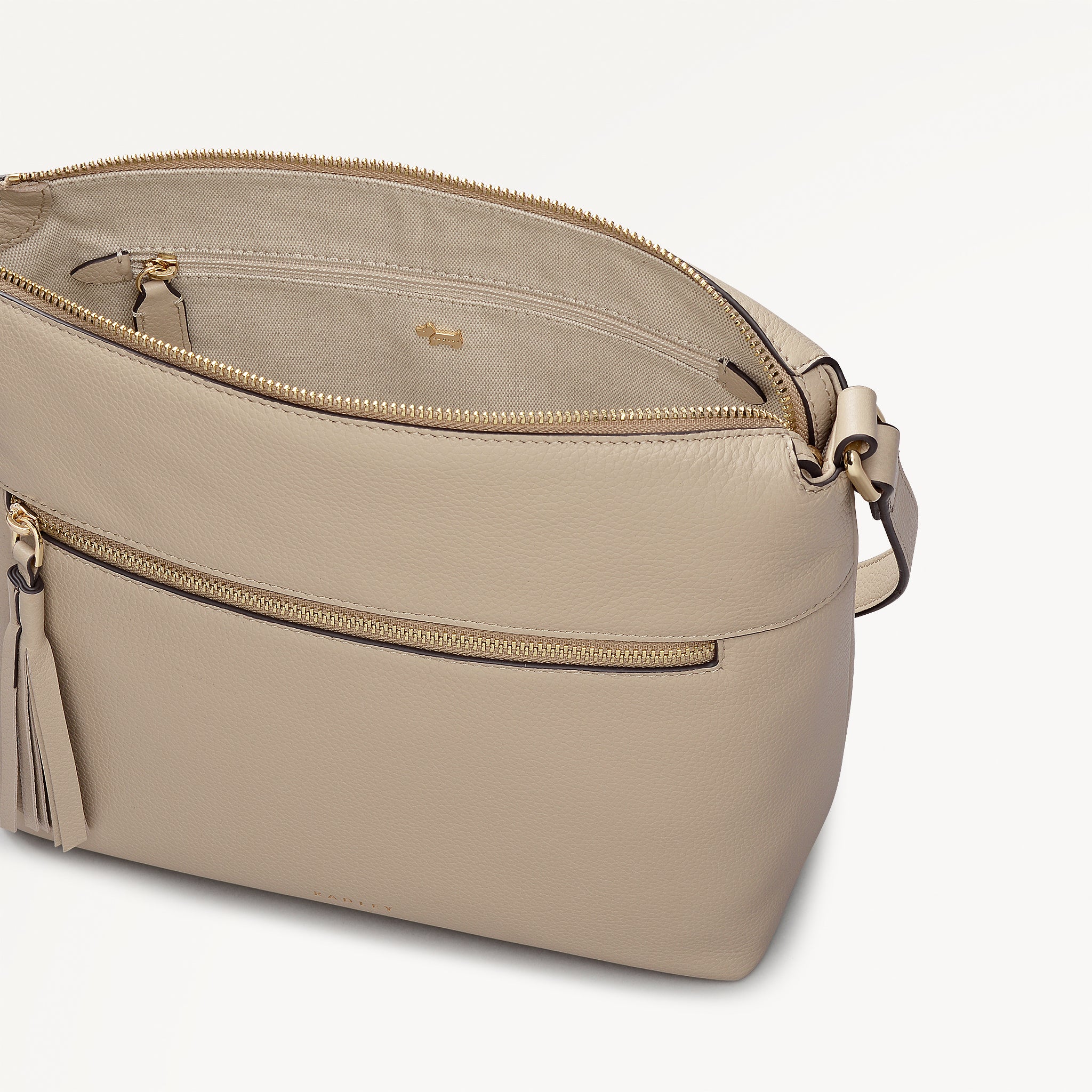 Porcini Small Ziptop Cross Body | Fountain Mews AW25 | Radley London