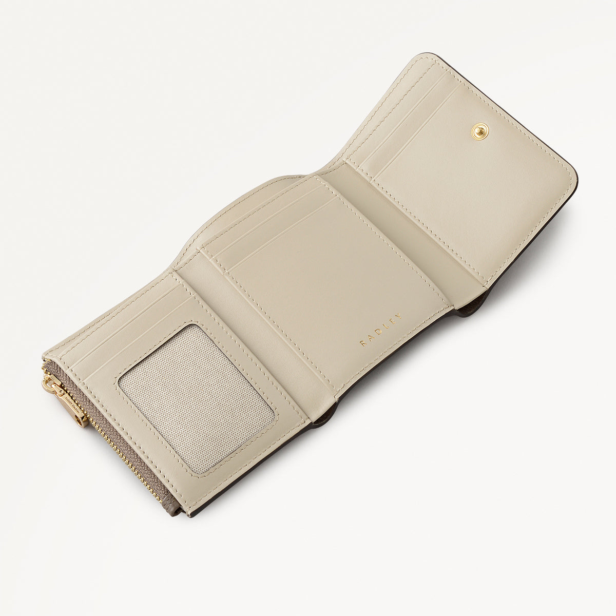 Mayfair Lane Leather Small Trifold Wallet in Coffee - 112685