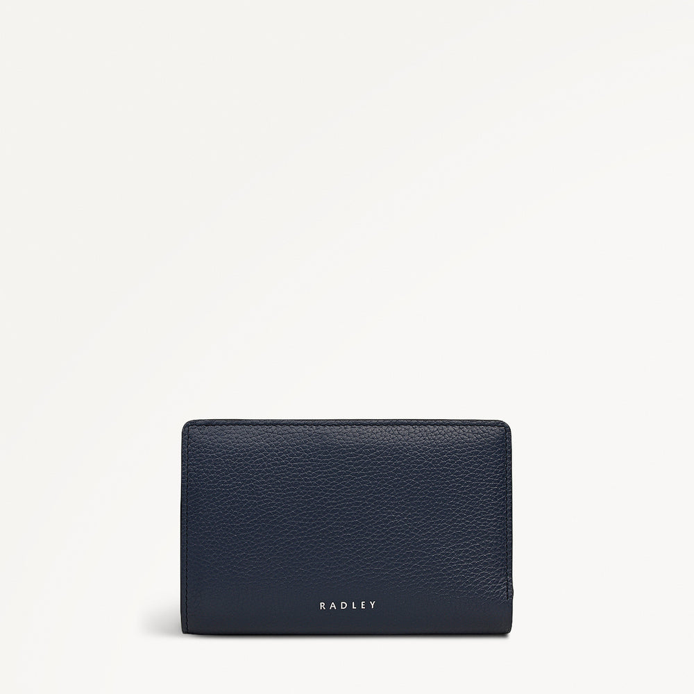 Fountain Mews Leather Medium Bifold Wallet in Ink - 112688