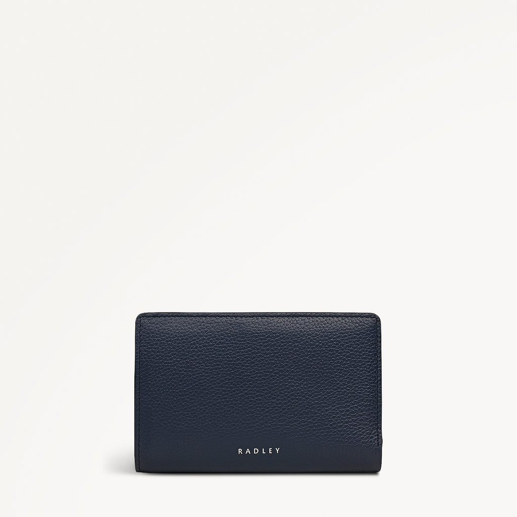 Fountain Mews Leather Medium Bifold Wallet in Ink - 112688