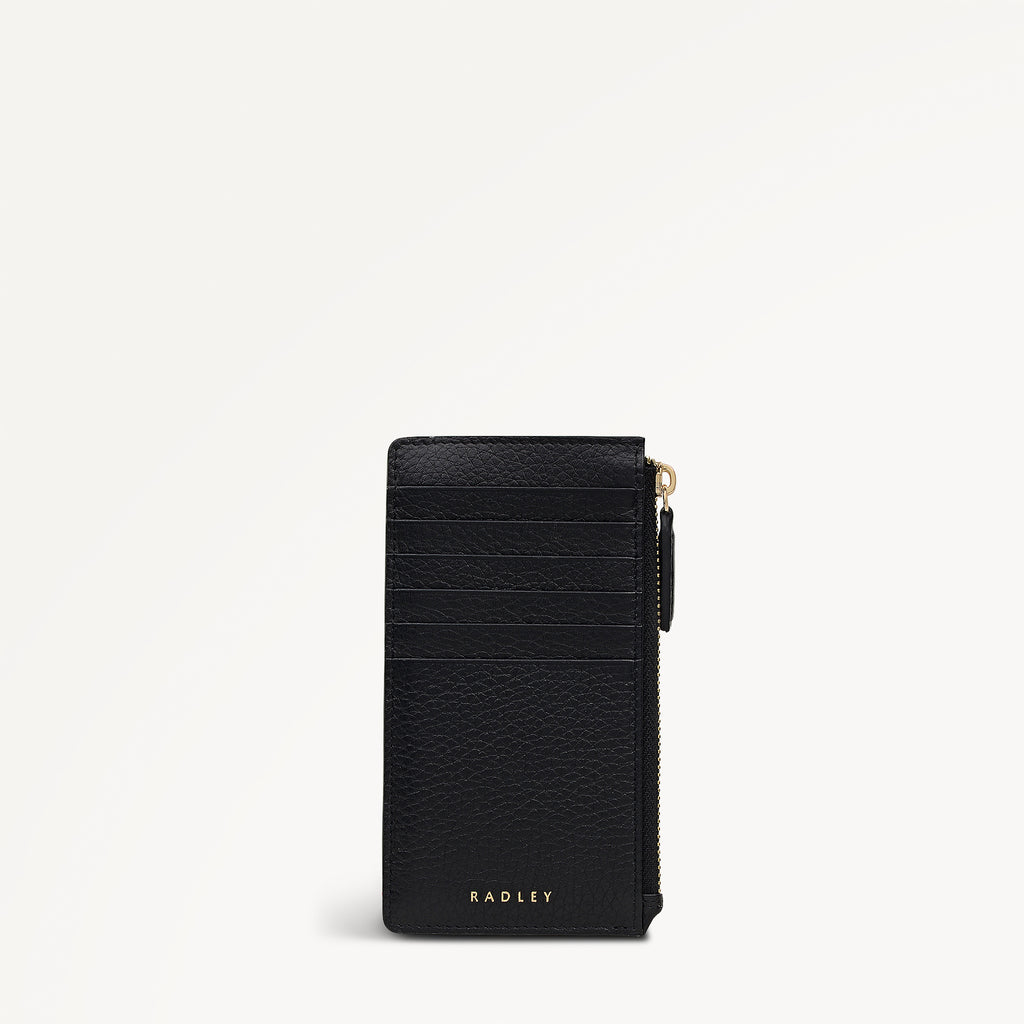 Elm Avenue Leather Medium Ziptop Coin Wallet in Black - 112711