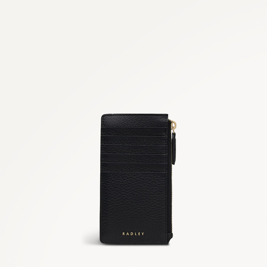 Elm Avenue Leather Medium Ziptop Coin Wallet in Black - 112711