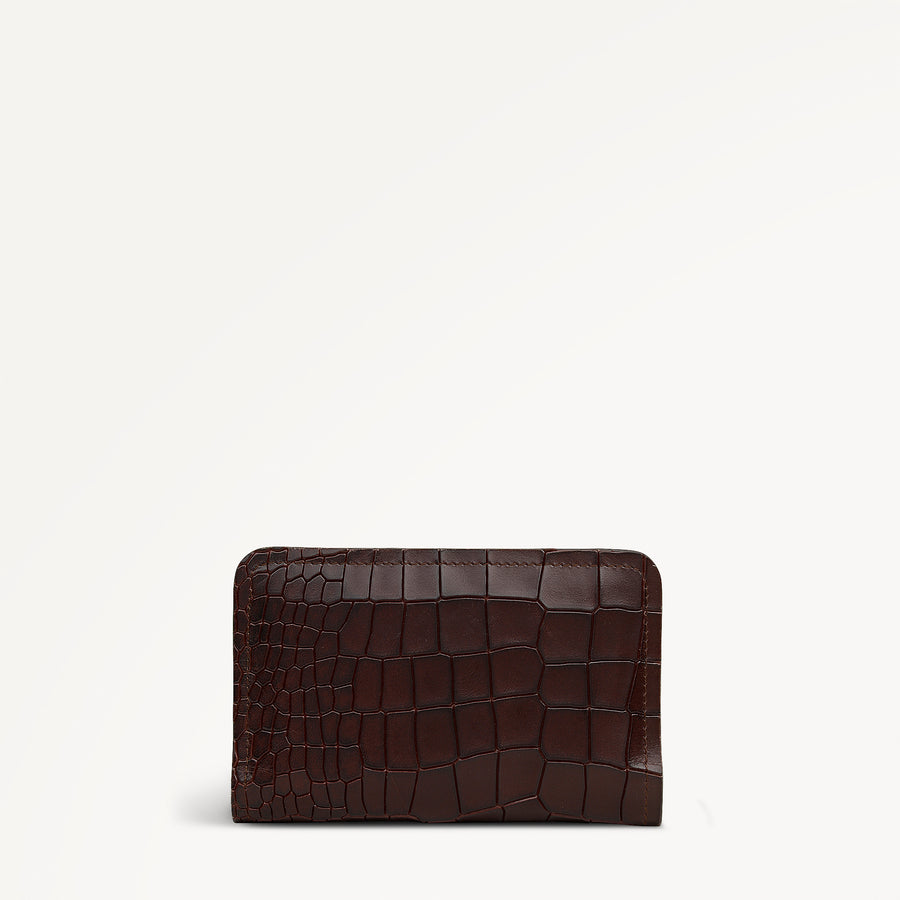 Elm Avenue Leather Medium Bifold Wallet in Dark Brown - 112714