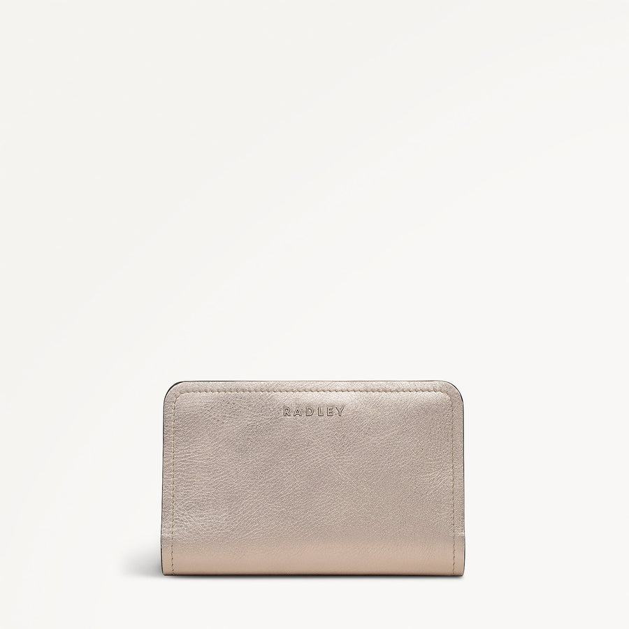 Elm Avenue Leather Medium Bifold Wallet in Pyrite - 112715
