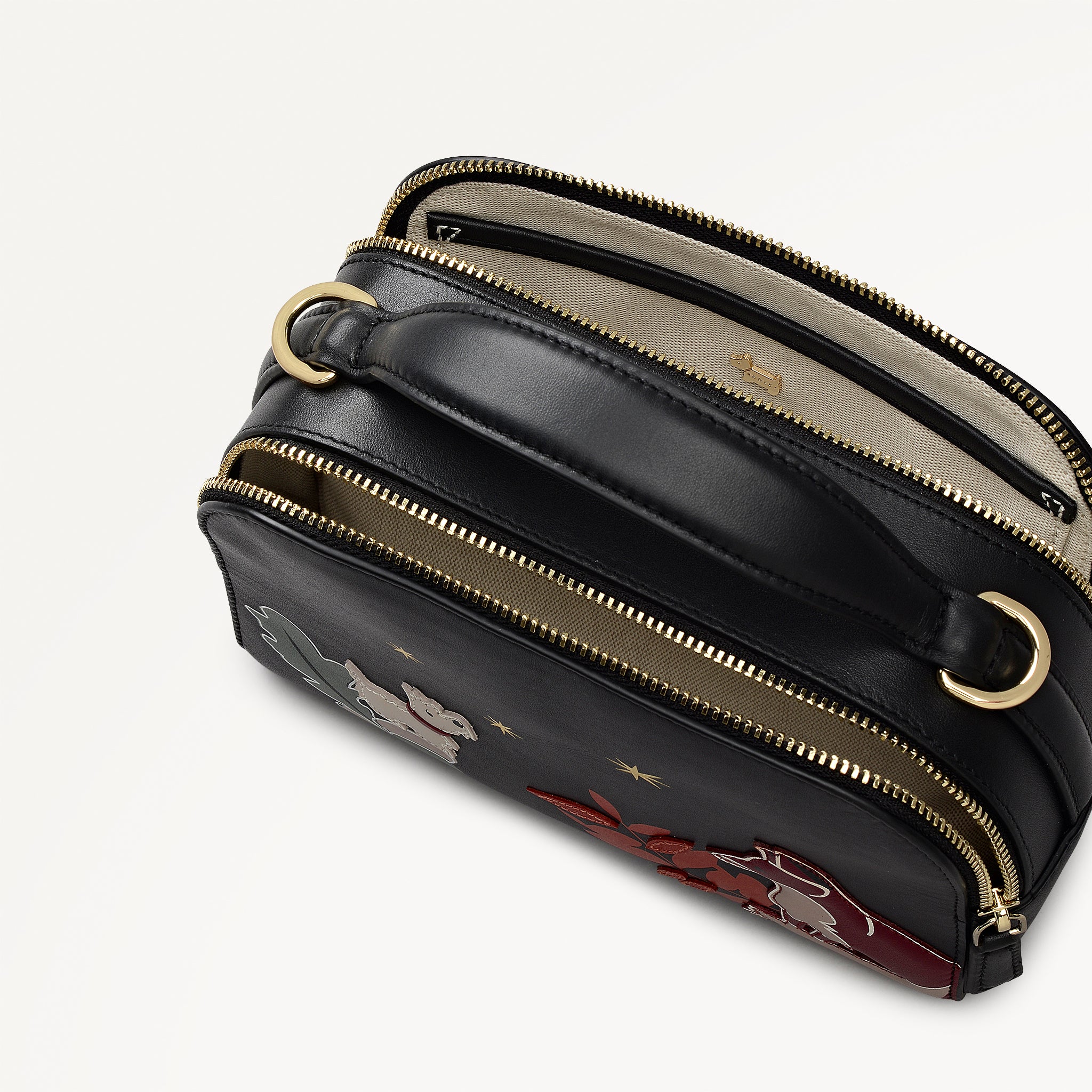 Black Small Ziptop Cross Body | Fleeting Fox AW25 | Radley London