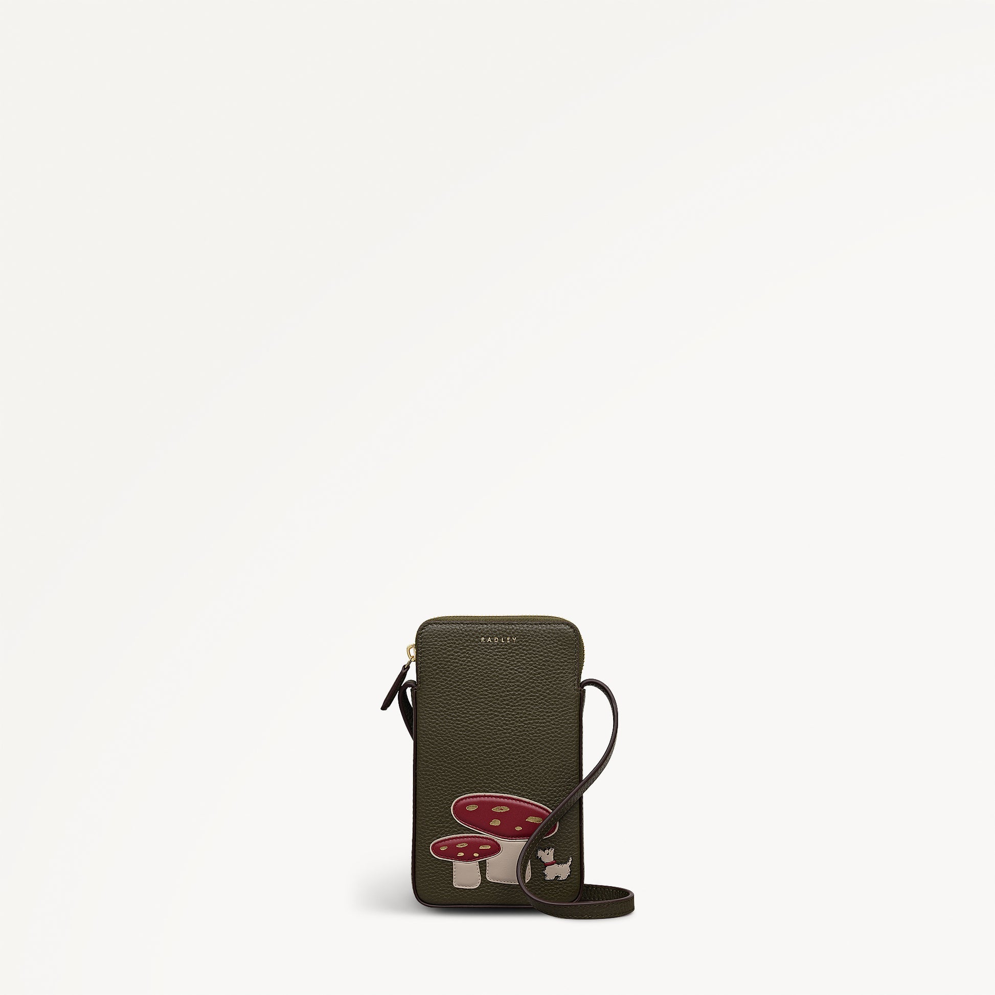 Mushroom Mate Medium Phone Cross Body Bag in Pine Needle - 112760