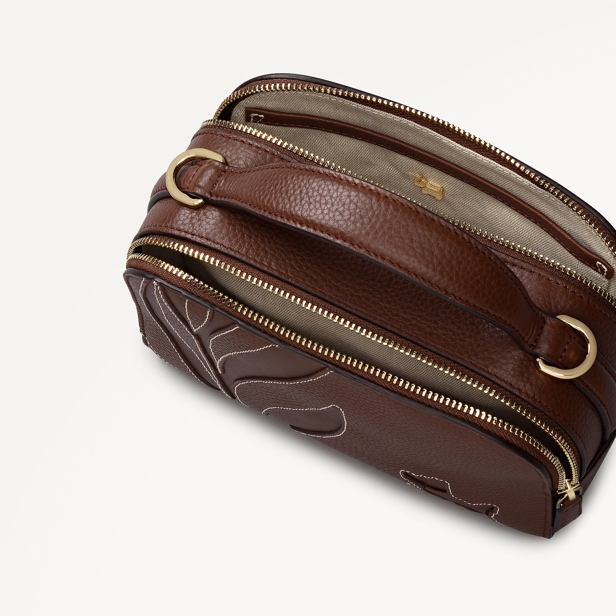 Chocolate Small Ziptop Cross Body | Among The Trees AW25 | Radley