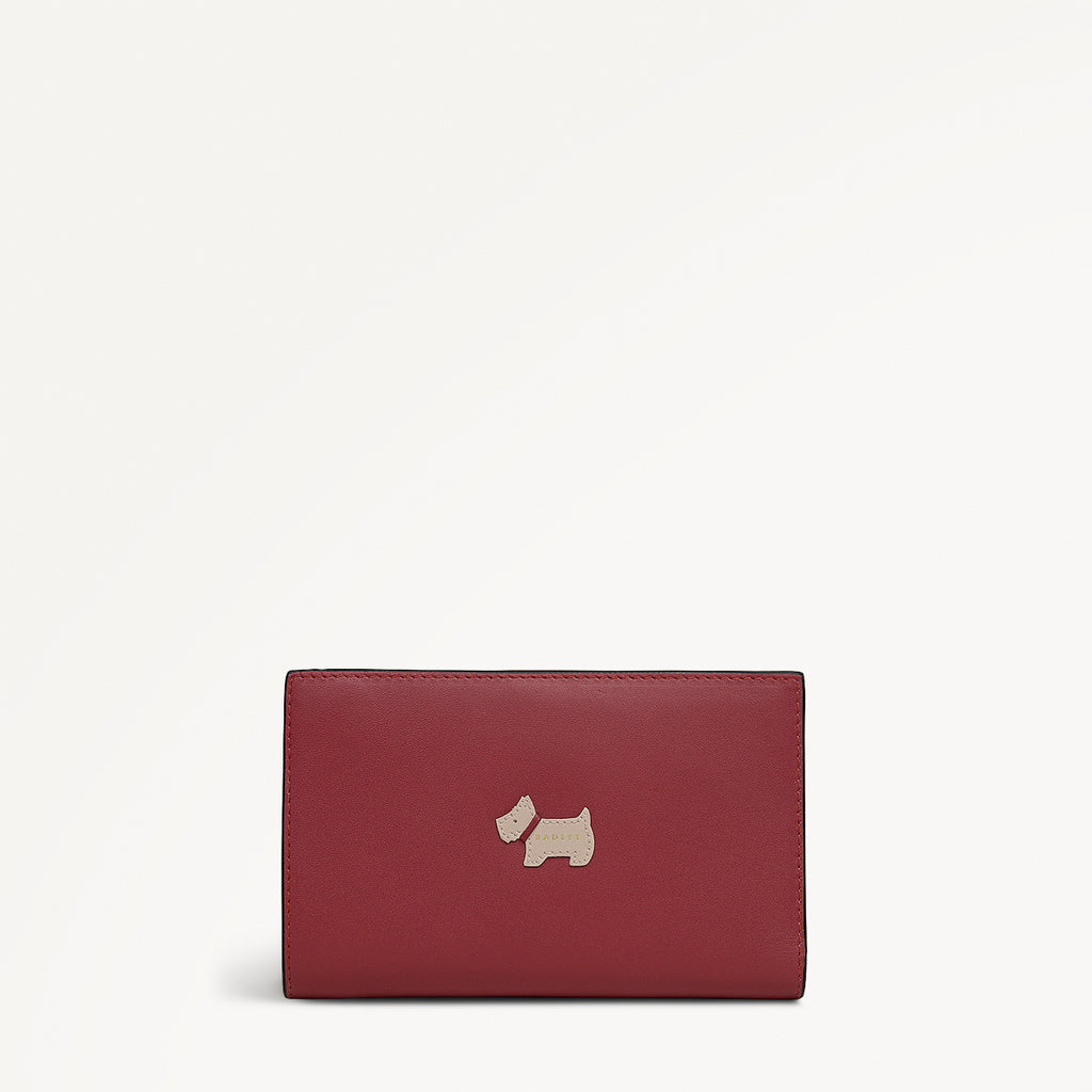 Heritage Radley - Protect Leather Medium Bifold Wallet in Carmine - 112775