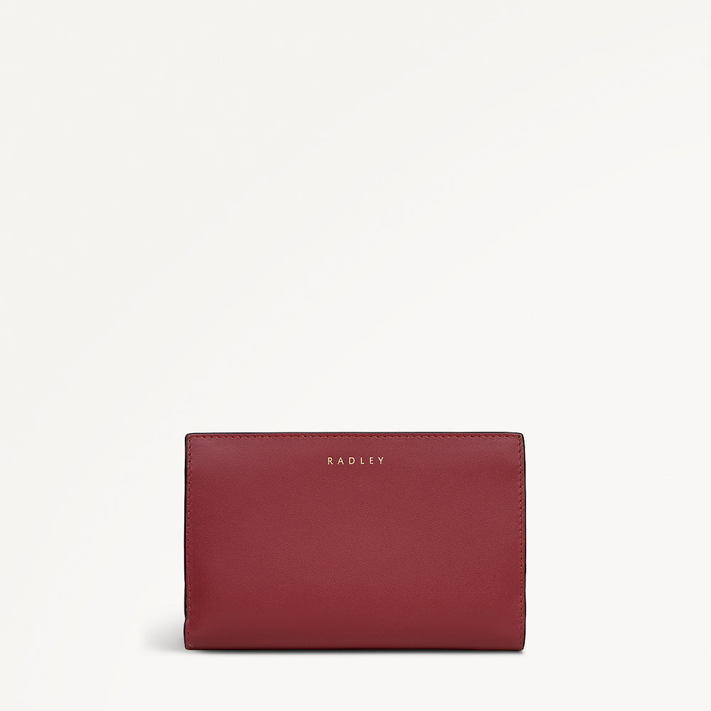 Heritage Radley - Protect Leather Medium Bifold Wallet in Carmine - 112775
