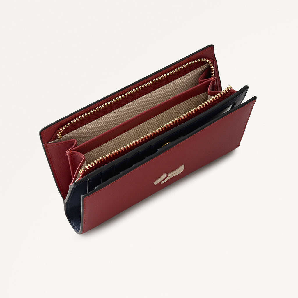 Heritage Radley - Protect Leather Medium Bifold Wallet in Carmine - 112775