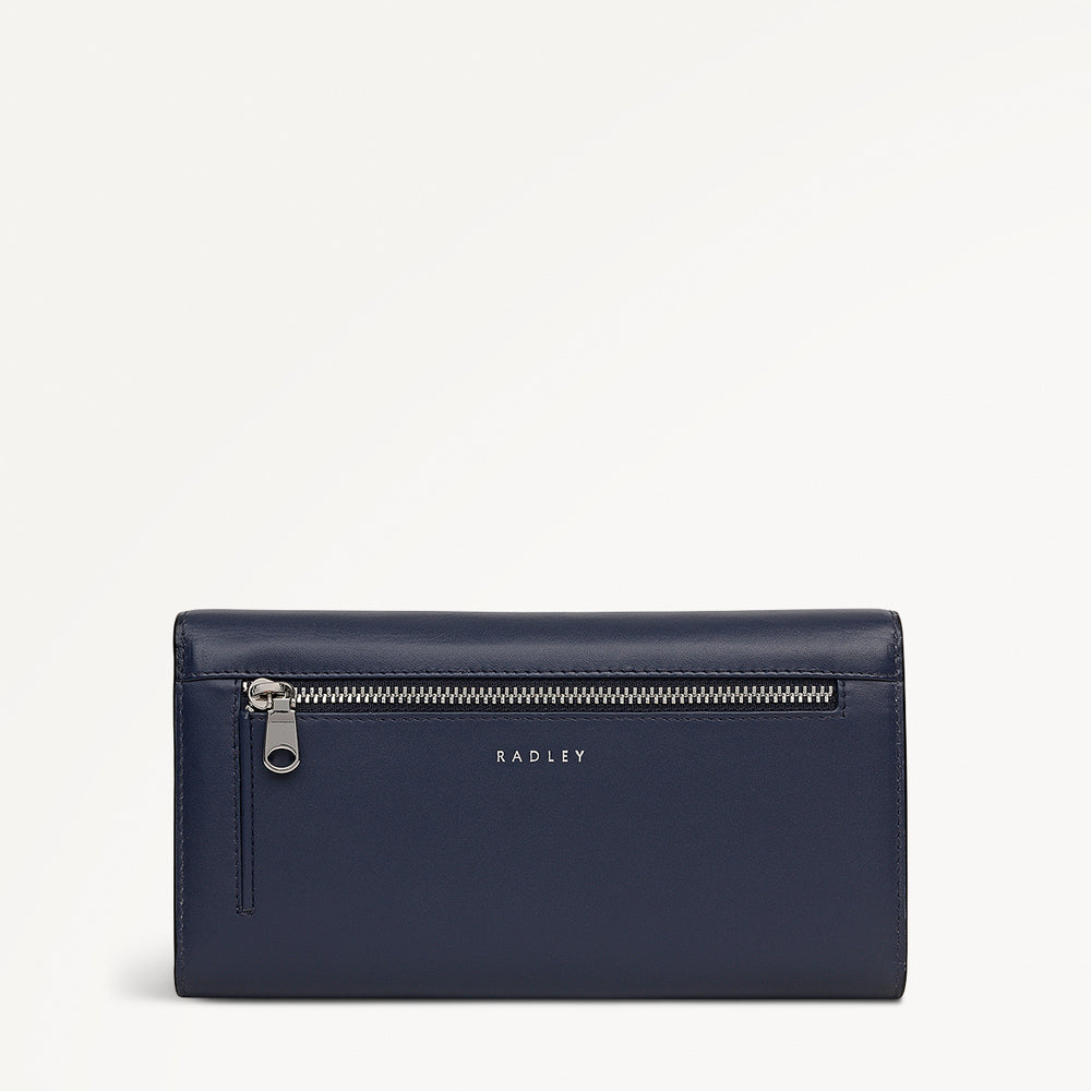 Heritage Radley - Protect Leather Extra Large Flapover Wallet in Ink - 112776