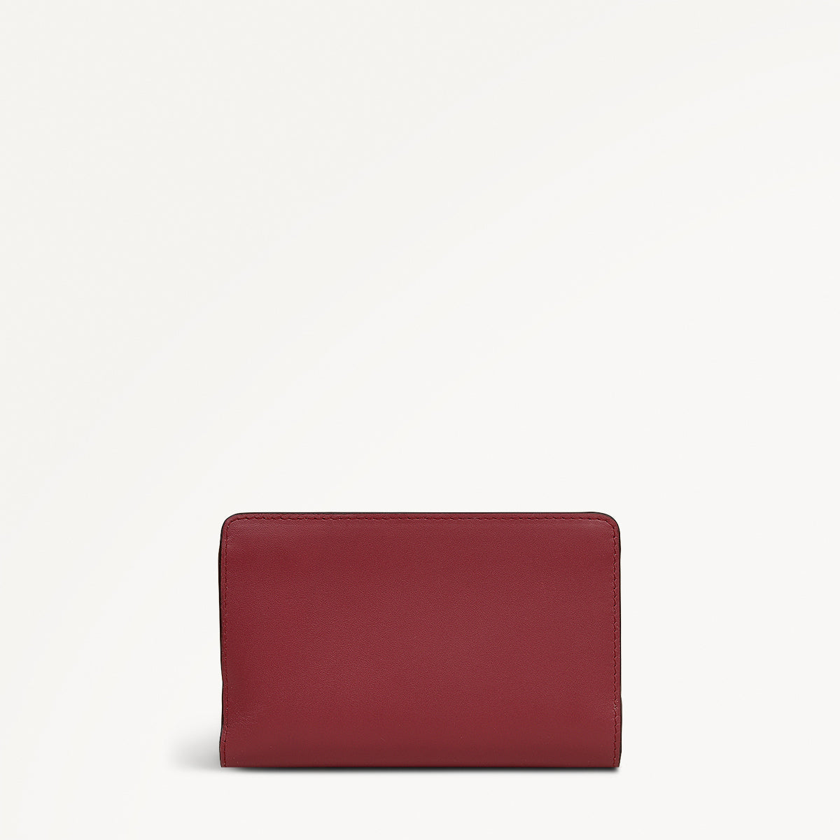 Magic Carousel Leather Medium Bifold Wallet in Carmine - 112790