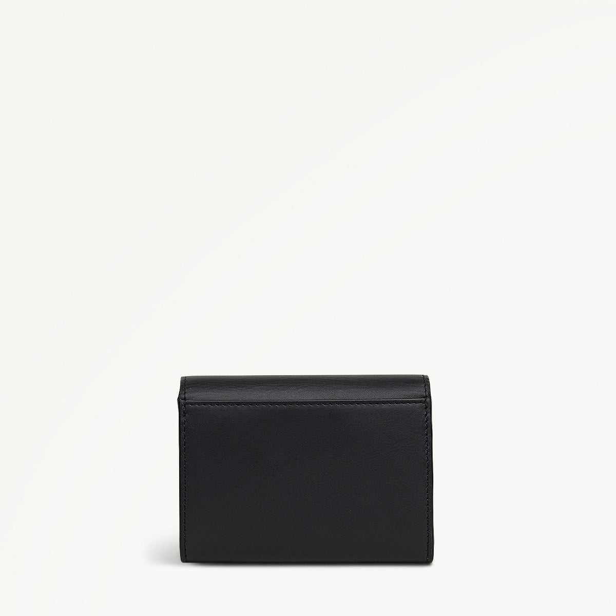 Fleeting Fox Leather Medium Flapover Wallet in Black - 112797
