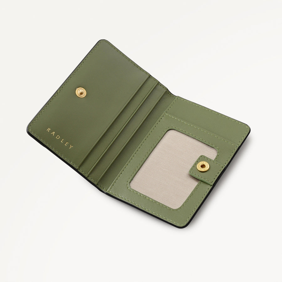 Fleeting Fox Leather Small Card Holder in Black - 112798