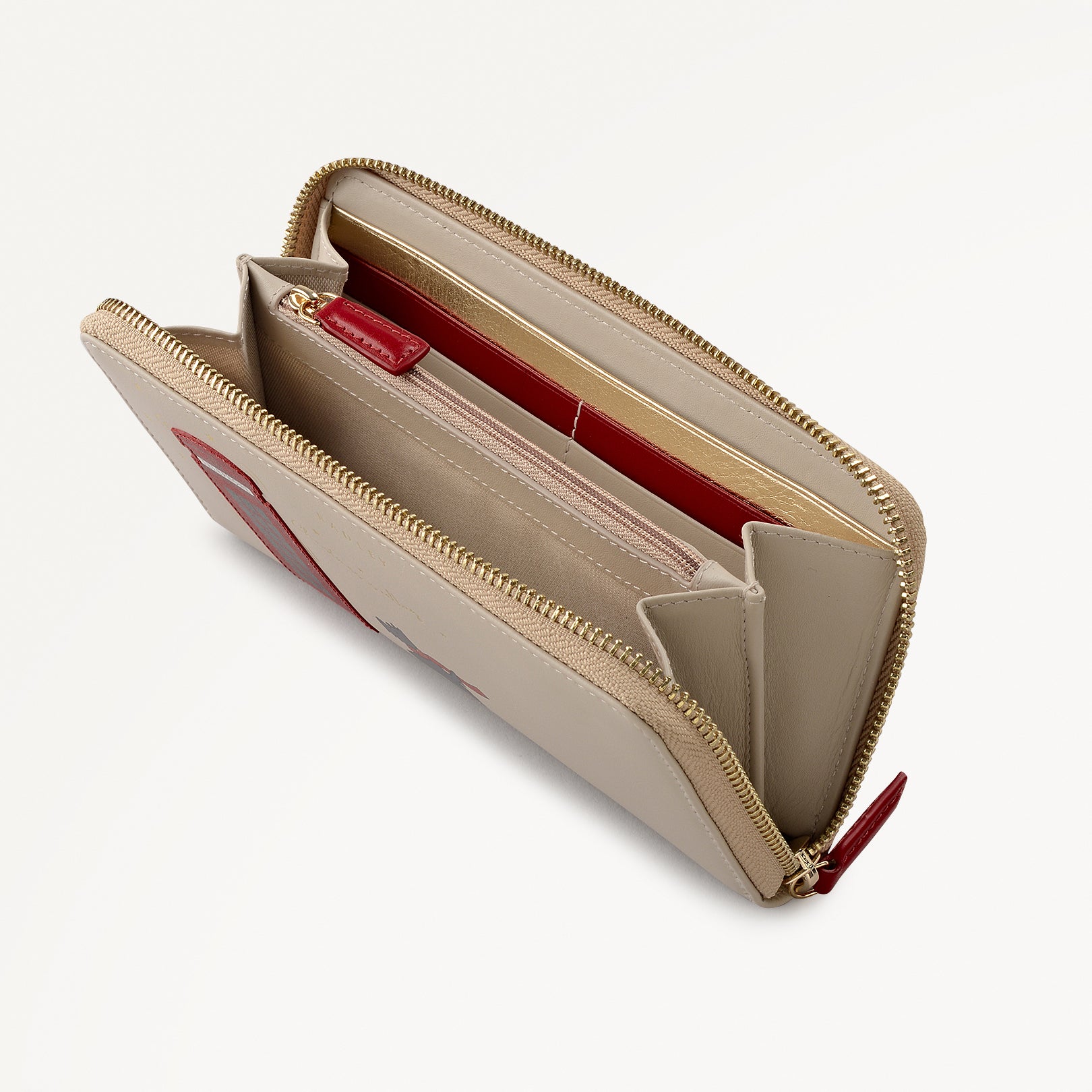 Porcini Large Zip Around Wallet | Christmas Is Calling AW25