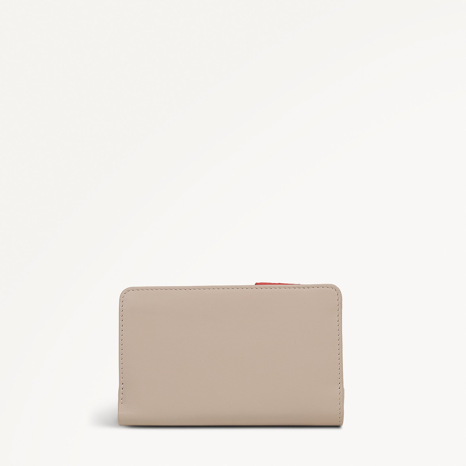 Christmas Is Calling Leather Medium Bifold Wallet in Porcini - 112813