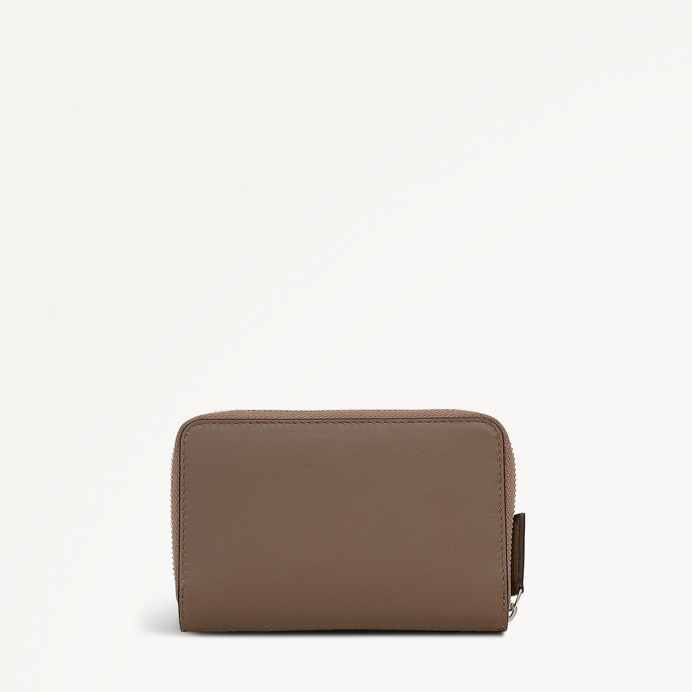 Over The Hills Medium Zip Around Wallet in Coffee - 112815