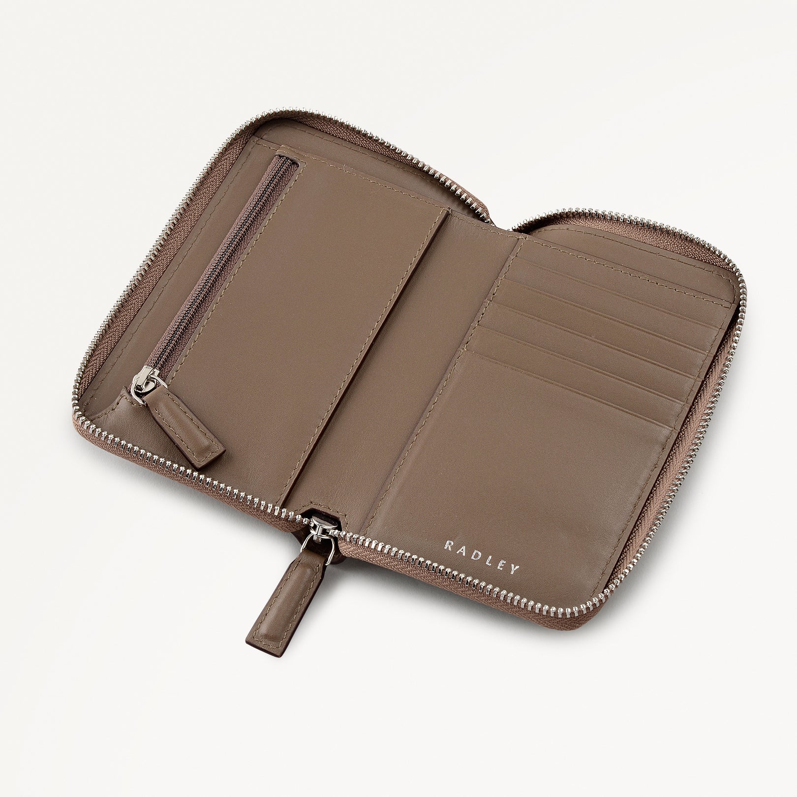 Over The Hills Medium Zip Around Wallet in Coffee - 112815