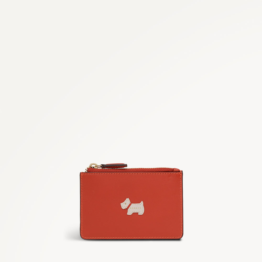 Heritage Radley - Protect Leather Small Ziptop Coin Wallet in Flame - 112820
