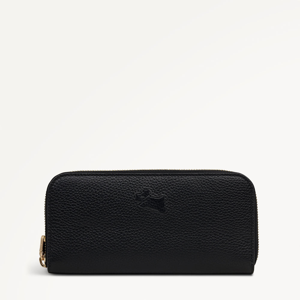 Radley Authentic Leather Large Zip Around Wallet in Black - 112830