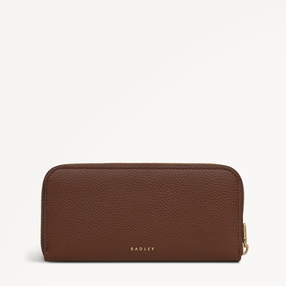 Radley Authentic Leather Large Zip Around Wallet in Chocolate - 112832