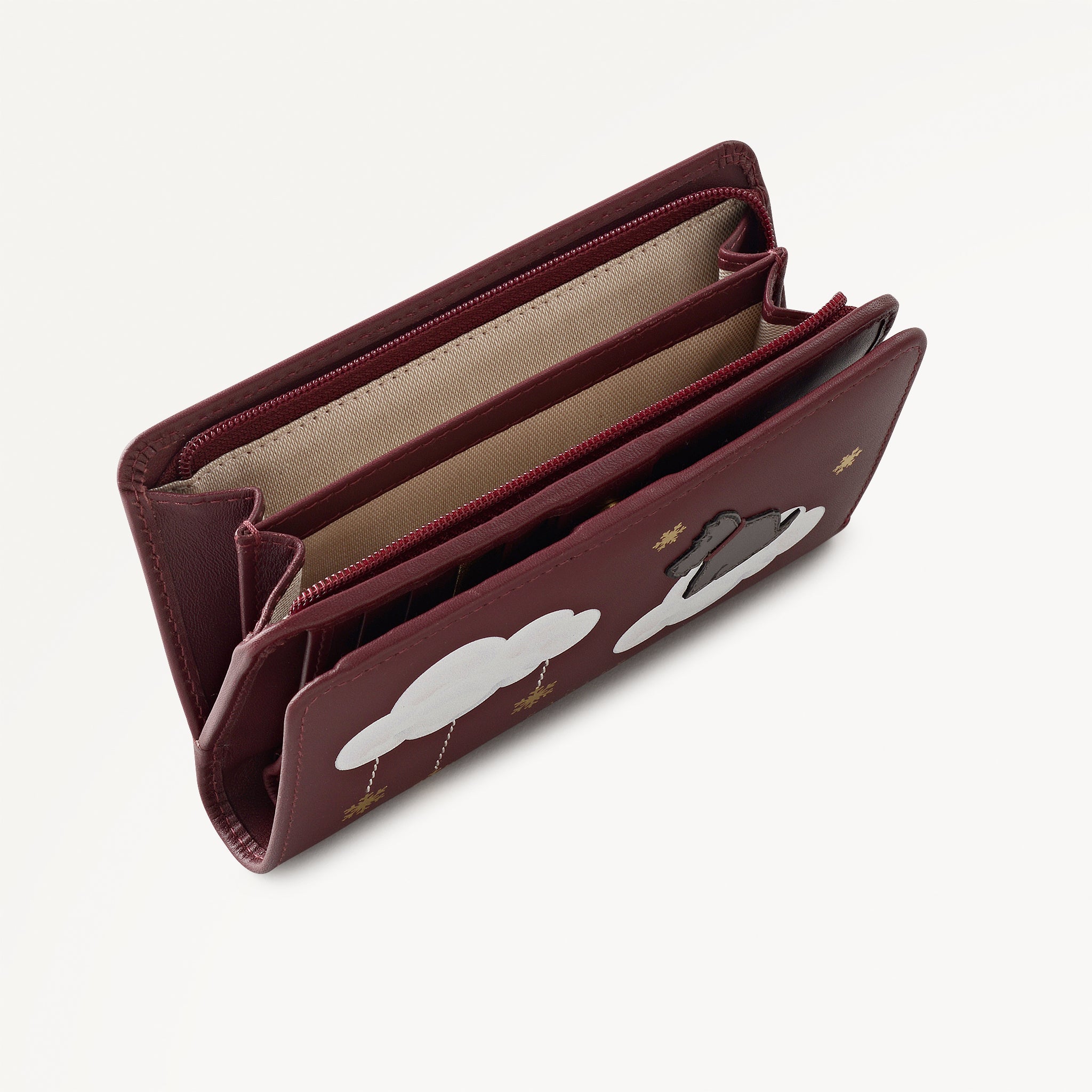 Dark Cherry Medium Bifold Purse | It's Written In The Snowflakes